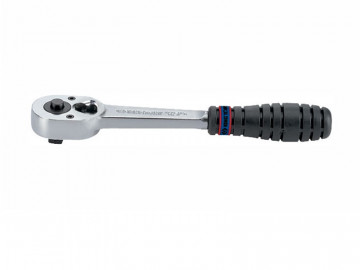Трещотка 3/8&quot, 200 мм, 32 зубца, флажковая с кнопкой, фиксатор KING TONY 3771-08G