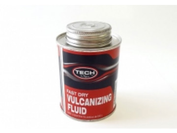 Вулканизирующая жидкость (быстросохнущий клей)  FAST DRY CHEMICAL VULCANISING FLUID, объём 236 мл, с кисточкой (арт.760)